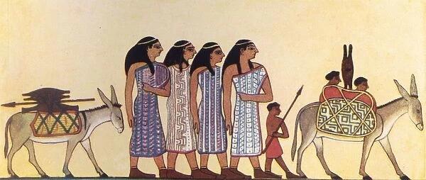How An Ancient Egyptian Painted The Coming Of The Israelites Into Egypt, c1930