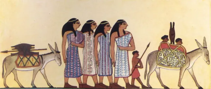 Framed Print : How An Ancient Egyptian Painted The Coming Of The Israelites Into Egypt, c1930 Framed Print : How An Ancient Egyptian Painted The Coming Of The Israelites Into Egypt, c1930