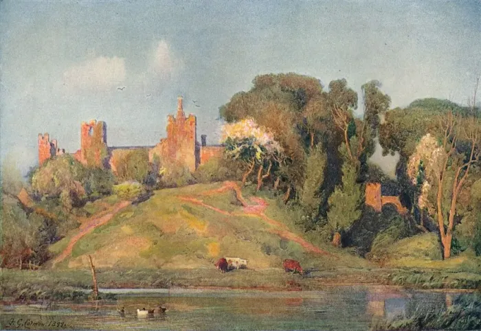 Framed Print : An Ancient Fort in Suffolk, c1899 Artist: Frederick George Cotman Framed Print : An Ancient Fort in Suffolk, c1899 Artist: Frederick George Cotman