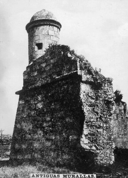 Ancient Havana city walls, (1667), 1920s