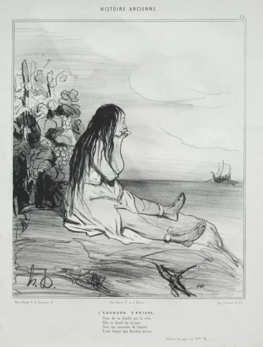 Framed Print : Ancient History, plate 24: The Abandonment of Ariadne, 4 September 1842 Framed Print : Ancient History, plate 24: The Abandonment of Ariadne, 4 September 1842