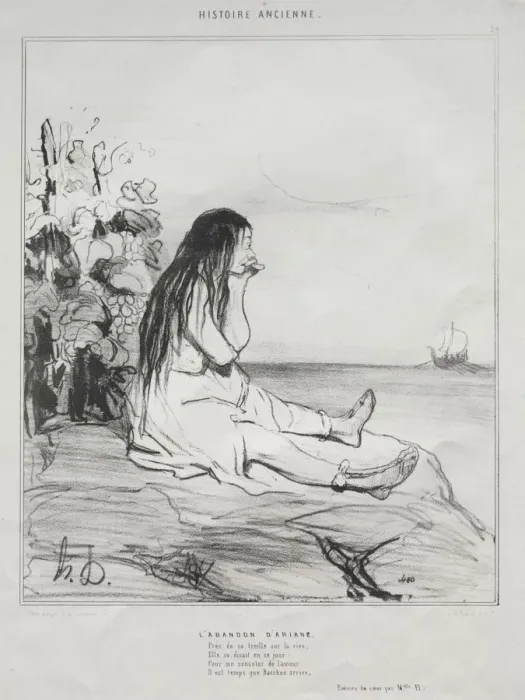 Framed Print : Ancient History, plate 24: The Abandonment of Ariadne, 4 September 1842 Framed Print : Ancient History, plate 24: The Abandonment of Ariadne, 4 September 1842
