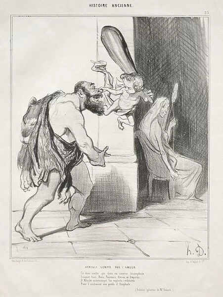 Ancient History, plate 25: Hercules Subdued by Cupid, 18 September 1842