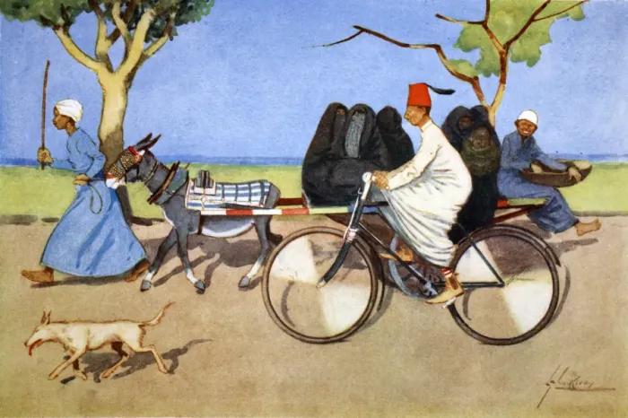 Framed Print : Ancient and Modern, 1908. Artist: Lance Thackeray Framed Print : Ancient and Modern, 1908. Artist: Lance Thackeray