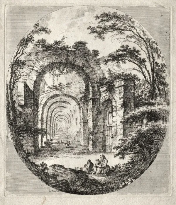 Framed Print : Ancient Ruins, 1756. Creator: Jean-Claude-Richard de Saint-Non (French, 1727-1791) Framed Print : Ancient Ruins, 1756. Creator: Jean-Claude-Richard de Saint-Non (French, 1727-1791)