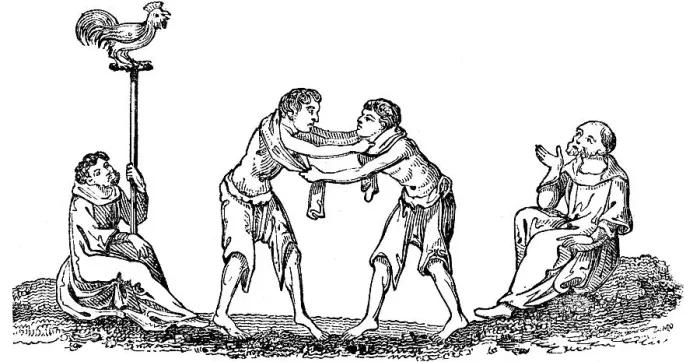 Framed Print : Ancient Wrestling, (1833) Framed Print : Ancient Wrestling, (1833)