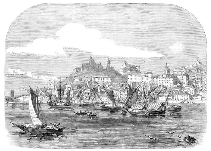 Framed Print : Ancona, in the Papal States, 1860. Creator: Unknown Framed Print : Ancona, in the Papal States, 1860. Creator: Unknown