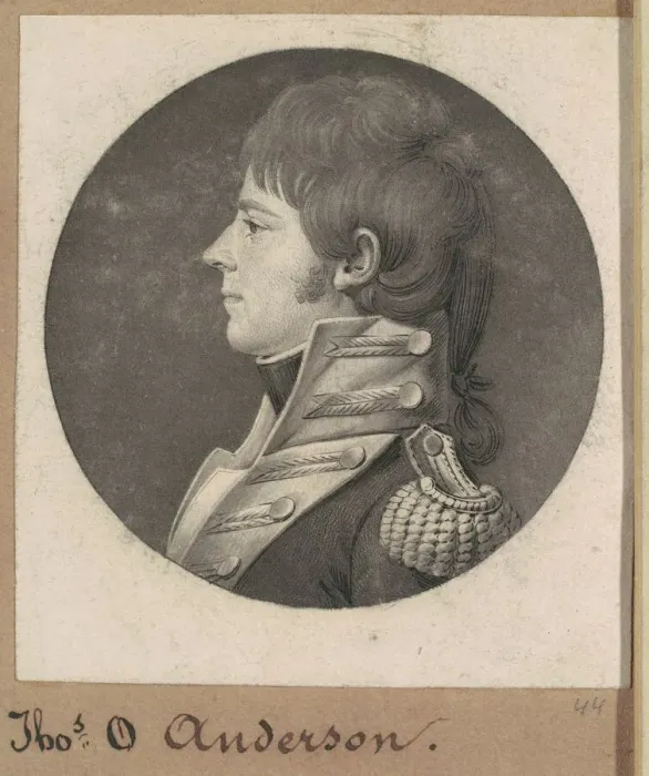 Framed Print : Anderson, 1808. Creator: Charles Balthazar Julien Fevret de Saint-Memin Framed Print : Anderson, 1808. Creator: Charles Balthazar Julien Fevret de Saint-Memin