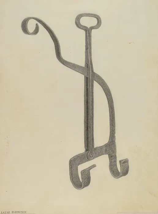 Framed Print : Andiron, c. 1939. Creator: Lazar Rubinstein Framed Print : Andiron, c. 1939. Creator: Lazar Rubinstein