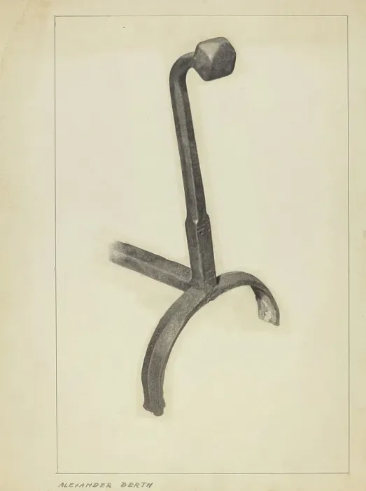 Framed Print : Andiron, c. 1953. Creator: Alexander Berth Framed Print : Andiron, c. 1953. Creator: Alexander Berth