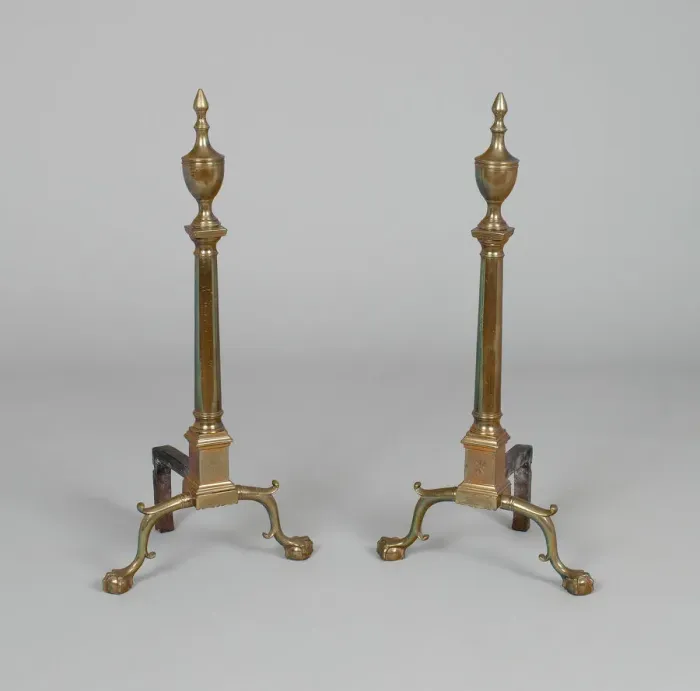 Framed Print : Andirons, c. 1790. Creator: Unknown Framed Print : Andirons, c. 1790. Creator: Unknown