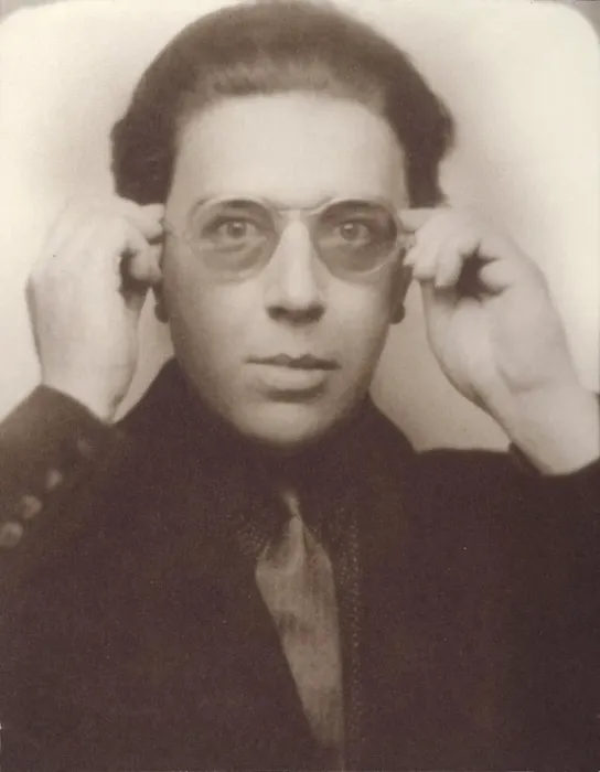 Framed Print : Andre Breton with glasses. Artist: Anonymous Framed Print : Andre Breton with glasses. Artist: Anonymous