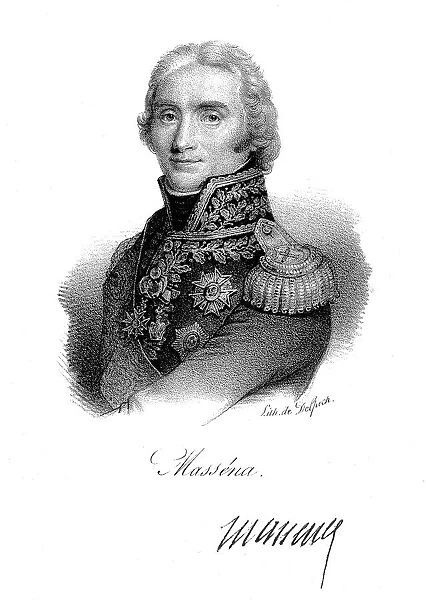 Andre Massena, French soldier, c1820. Artist: Delpech