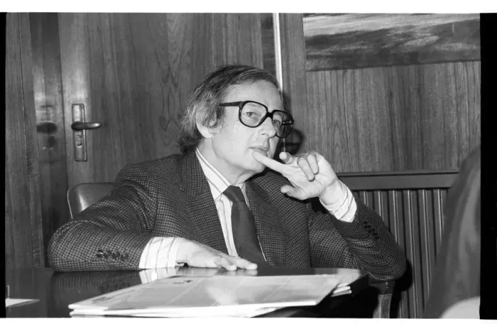 Framed Print : Andre Previn, London, 1985. Artist: Brian O Connor Framed Print : Andre Previn, London, 1985. Artist: Brian O Connor