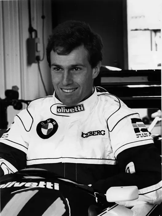 Framed Print : Andrea De Cesaris whilst driving for Brabham 1987. Creator: Unknown