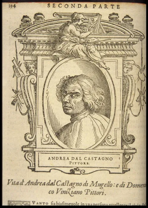Framed Print : Andrea del Castagno, ca 1568 Framed Print : Andrea del Castagno, ca 1568
