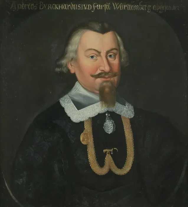 Framed Print : Andreas Burckardt, c17th century. Creator: Anon Framed Print : Andreas Burckardt, c17th century. Creator: Anon