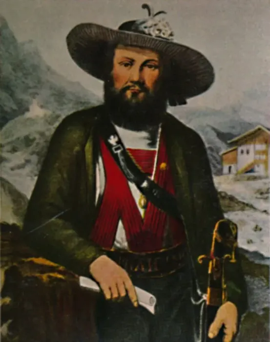 Framed Print : Andreas Hofer 1767-1810. - Gemalde von Blasz, 1934