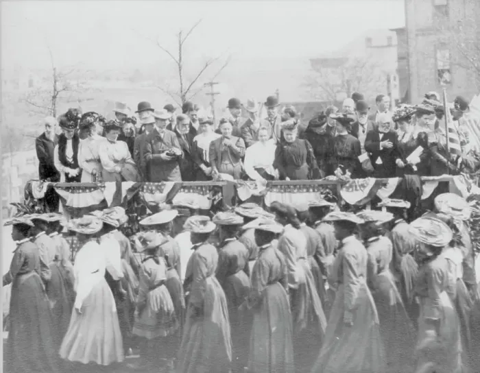 Framed Print : Andrew Carnegie at the 25th anniversary of the Tuskegee Institute, c1906 April 24. Creator: Frances Benjamin Johnston Framed Print : Andrew Carnegie at the 25th anniversary of the Tuskegee Institute, c1906 April 24. Creator: Frances Benjamin Johnston