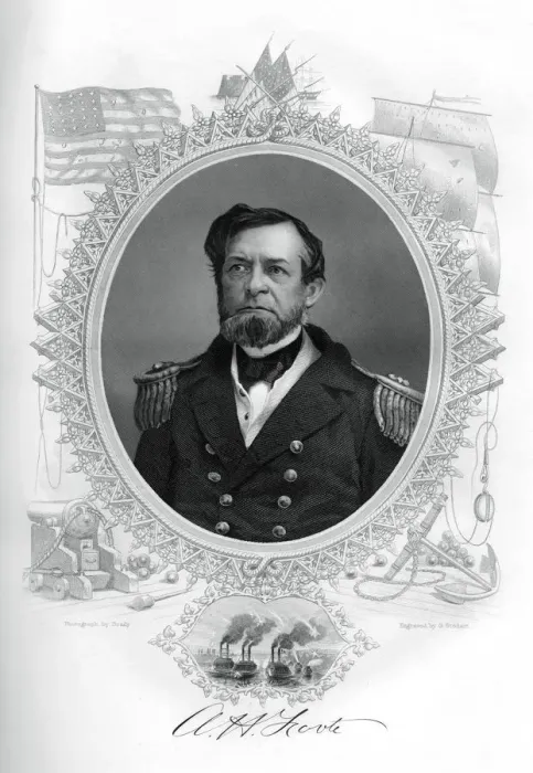 Framed Print : Andrew Hull Foote, American Civil War admiral, 1862-1867. Artist: G Stodart Framed Print : Andrew Hull Foote, American Civil War admiral, 1862-1867. Artist: G Stodart