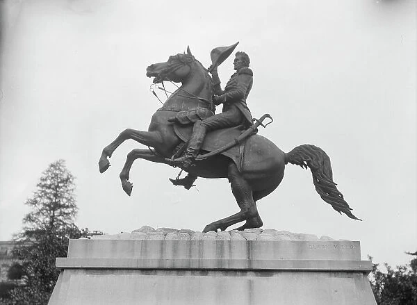 Andrew Jackson - Equestrian statues in Washington, D.C. between 1911 and 1942. Creator: Arnold Genthe