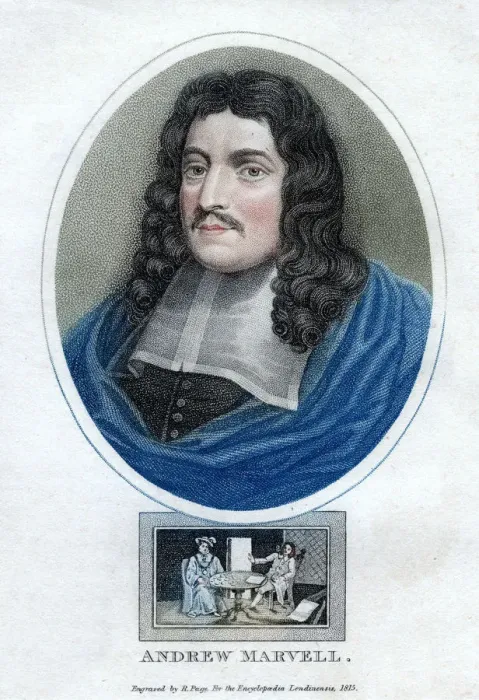 Framed Print : Andrew Marvell, English metaphysical poet, 1815. Artist: R Page Framed Print : Andrew Marvell, English metaphysical poet, 1815. Artist: R Page