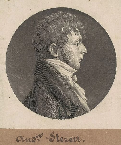 Andrew Sterett, 1803. Creator: Charles Balthazar Julien Févret de Saint-Mémin