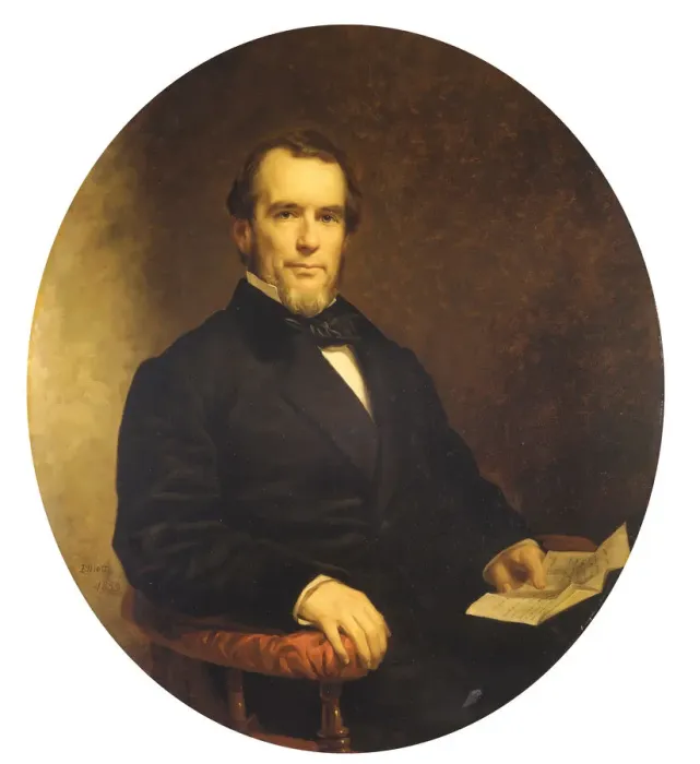 Framed Print : Andrew Varick Stout, 1859. Creator: Charles Loring Elliott Framed Print : Andrew Varick Stout, 1859. Creator: Charles Loring Elliott