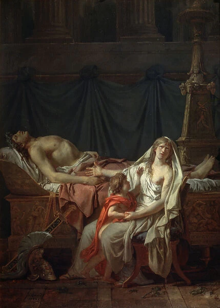Andromache mourns Hector, 1783. Artist: Jacques Louis David