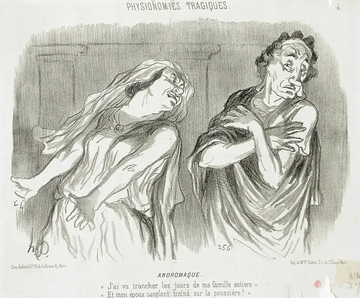 Framed Print : Andromaque, 1851. Creator: Honore Daumier Framed Print : Andromaque, 1851. Creator: Honore Daumier