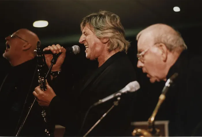 Framed Print : Andy Cooper's Top Eight, North Sea Jazz Festival, The Hague, Netherlands, 2003. Creator: Brian Foskett Framed Print : Andy Cooper's Top Eight, North Sea Jazz Festival, The Hague, Netherlands, 2003. Creator: Brian Foskett