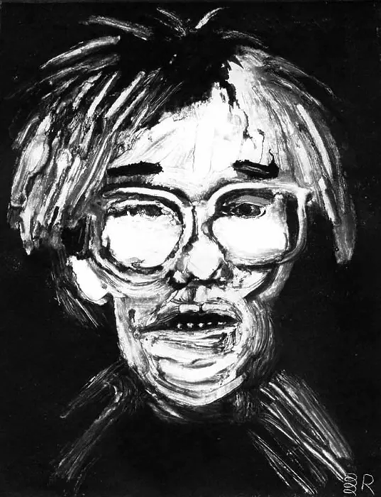 Framed Print : Andy Warhol. Creator: Dan Springer Framed Print : Andy Warhol. Creator: Dan Springer