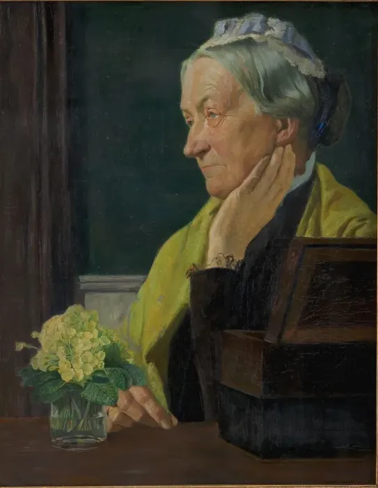 Framed Print : Ane Marie Rohde, née Schmidt, the artist's mother, 1903. Creator: Johan Rohde Framed Print : Ane Marie Rohde, née Schmidt, the artist's mother, 1903. Creator: Johan Rohde