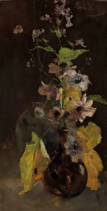Framed Print : Anemones, 1888. Creator: Floris Hendrik Verster Framed Print : Anemones, 1888. Creator: Floris Hendrik Verster