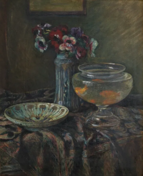Framed Print : Anemones, 1908. Creator: Jozef Pankiewicz Framed Print : Anemones, 1908. Creator: Jozef Pankiewicz