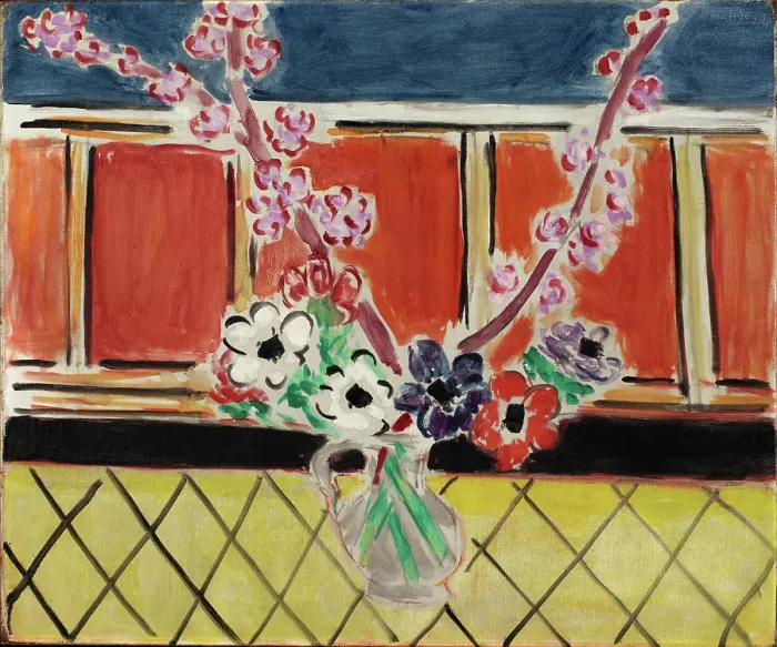 Framed Print : Anemones and Peach Blossoms, 1944. Creator: Henri Matisse Framed Print : Anemones and Peach Blossoms, 1944. Creator: Henri Matisse
