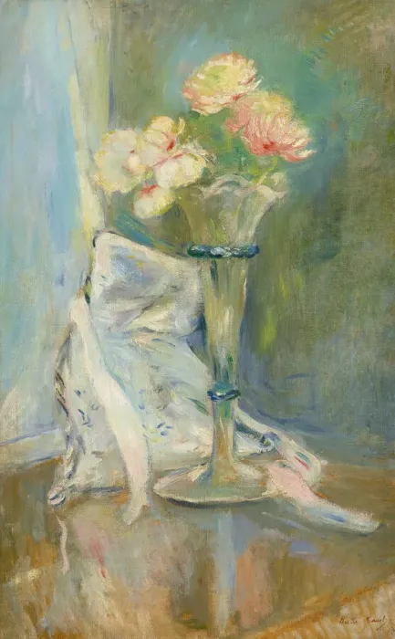 Framed Print : Anemones roses, 1891. Creator: Morisot, Berthe (1841-1895) Framed Print : Anemones roses, 1891. Creator: Morisot, Berthe (1841-1895)