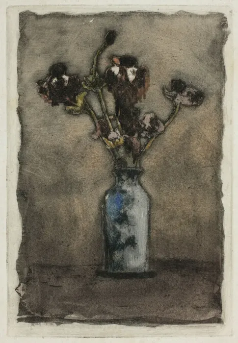 Framed Print : Anemonies, 1897. Creator: Theodore Roussel Framed Print : Anemonies, 1897. Creator: Theodore Roussel