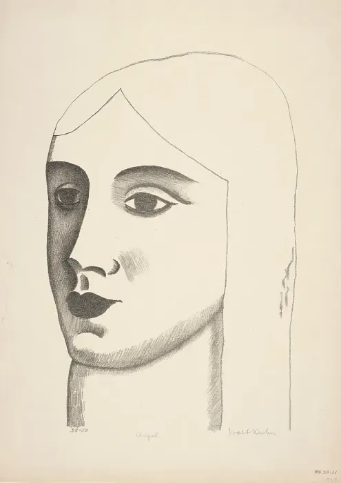 Framed Print : Angel, about 1925. Creator: Walt Kuhn Framed Print : Angel, about 1925. Creator: Walt Kuhn