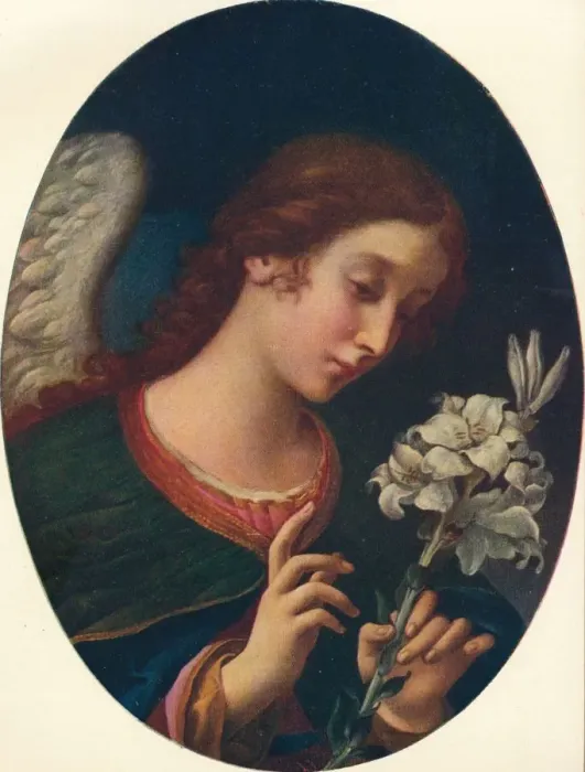 Framed Print : Angel of the Annunciation, 17th century. Artist: Carlo Dolci Framed Print : Angel of the Annunciation, 17th century. Artist: Carlo Dolci