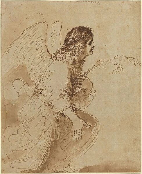 The Angel of the Annunciation, c. 1638 / 1639. Creator: Guercino