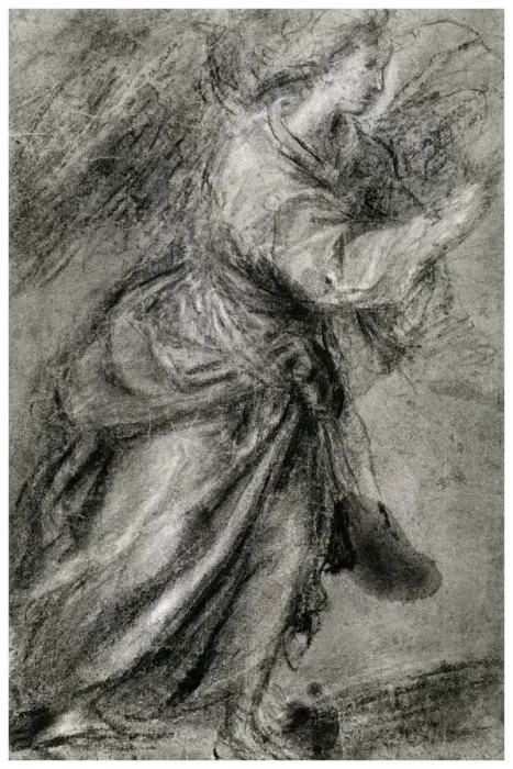 Framed Print : Angel of the Annunciation, c1565, (1937). Artist: Titian