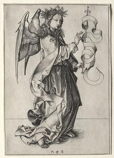 The Angel of the Annunciation. Creator: Martin Schongauer (German, c. 1450-1491)
