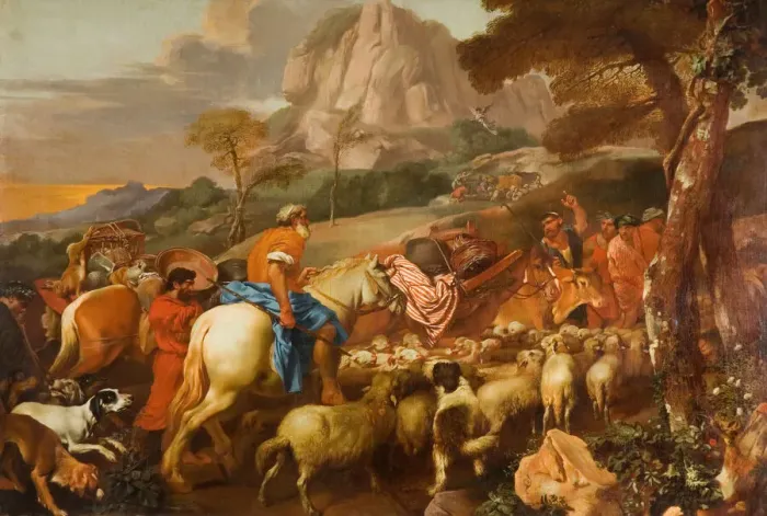Framed Print : The Angel Appearing to the Shepherds, mid-late 17th century Framed Print : The Angel Appearing to the Shepherds, mid-late 17th century