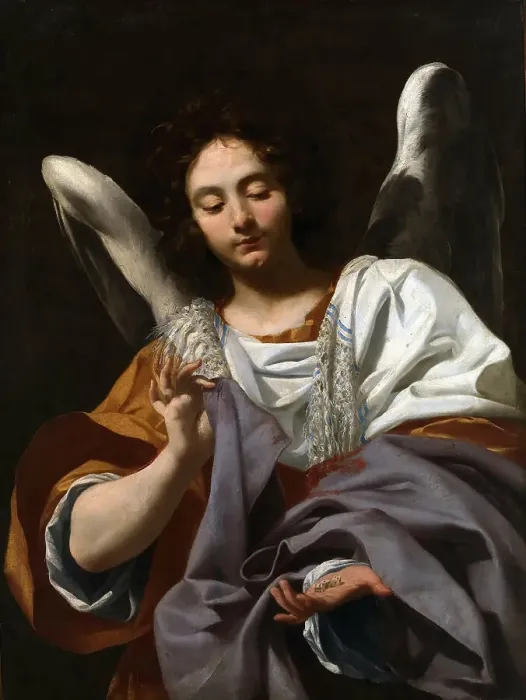 Framed Print : Angel, c. 1615. Creator: Vouet, Simon (1590-1649) Framed Print : Angel, c. 1615. Creator: Vouet, Simon (1590-1649)