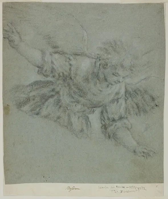 Framed Print : Angel, c.1575. Creator: Jacopo Bassano il vecchio Framed Print : Angel, c.1575. Creator: Jacopo Bassano il vecchio