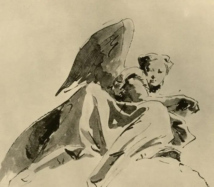Framed Print : Angel, c1753-1762, (1928). Artist: Giovanni Battista Tiepolo Framed Print : Angel, c1753-1762, (1928). Artist: Giovanni Battista Tiepolo