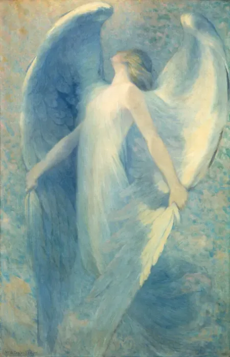 Framed Print : The Angel, ca. 1912. Creator: William Baxter Palmer Closson Framed Print : The Angel, ca. 1912. Creator: William Baxter Palmer Closson
