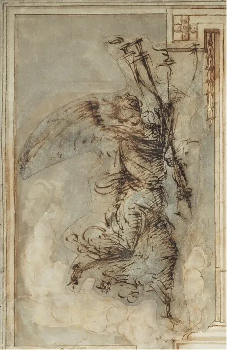 Framed Print : An Angel Carrying a Torch, c. 1500 / 1504. Creator: Filippino Lippi Framed Print : An Angel Carrying a Torch, c. 1500 / 1504. Creator: Filippino Lippi