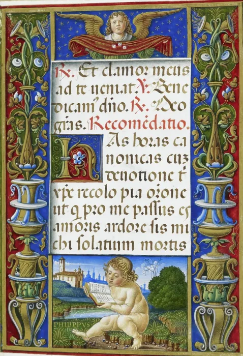 Framed Print : An angel holding dice on Christ's robe, and St. Philip represented as a putto, 1490-1520. Creator: Giovan Pietro Birago. An angel holding dice on Christ's robe, and St. Philip represented as a putto, 1490-1520. Creator: Giovan Pietro Birago Framed Print : An angel holding dice on Christ's robe, and St. Philip represented as a putto, 1490-1520. Creator: Giovan Pietro Birago. An angel holding dice on Christ's robe, and St. Philip represented as a putto, 1490-1520. Creator: Giovan Pietro Birago